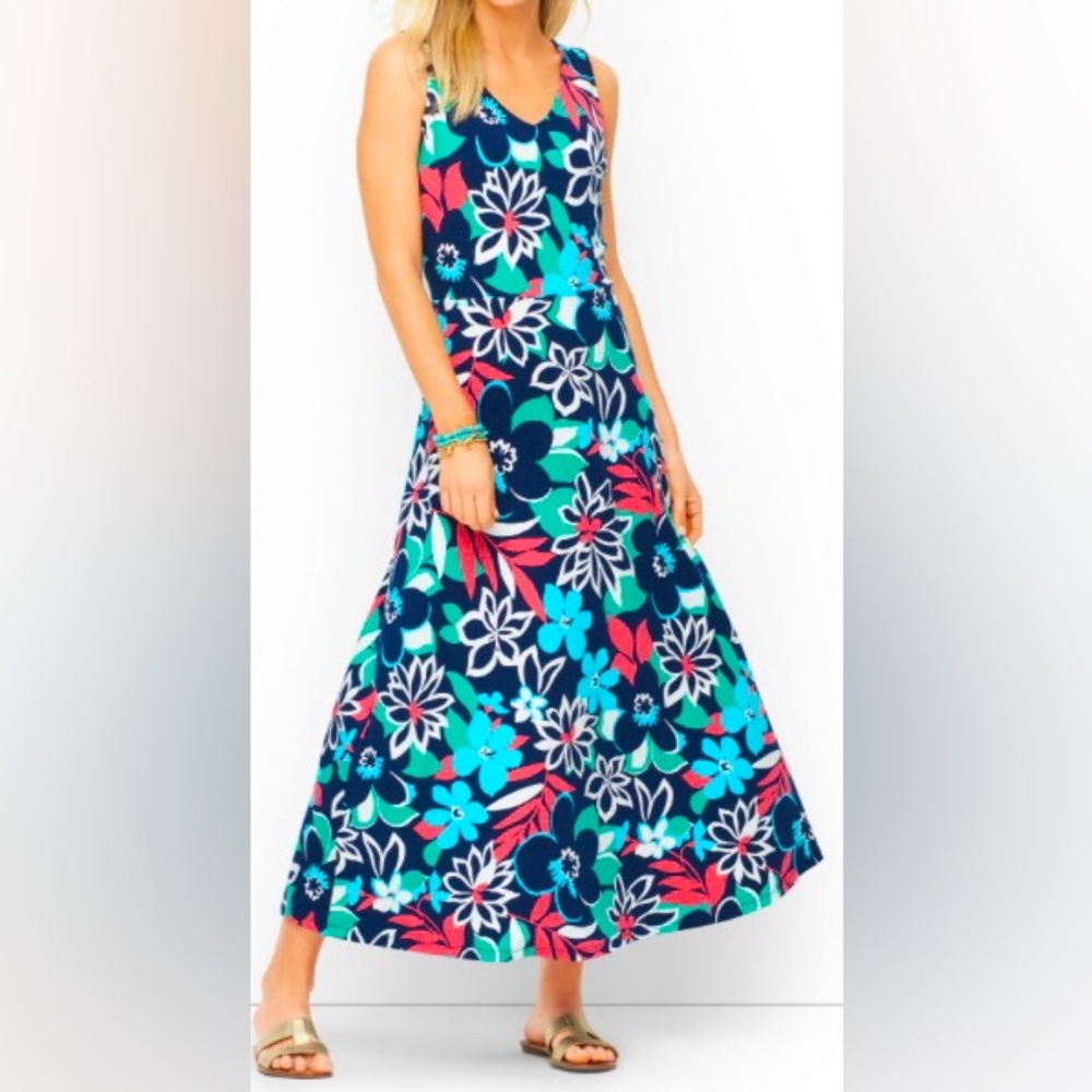 Talbots 2X Jersey Maxi Dress -
Splendid Floral